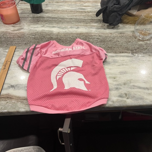 Light pink doggy Michigan State jersey shirt - Picture 5 of 5